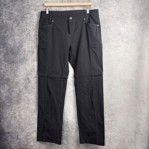 Kuhl‎ Women's Anika Convertible Hiking Travel Gray Soft Shell Shorts Pants Sz 14